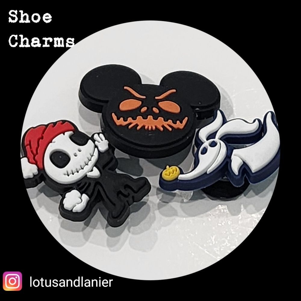 Shoe Charms "Nightmare Fore Christmas" Charms Set of 3